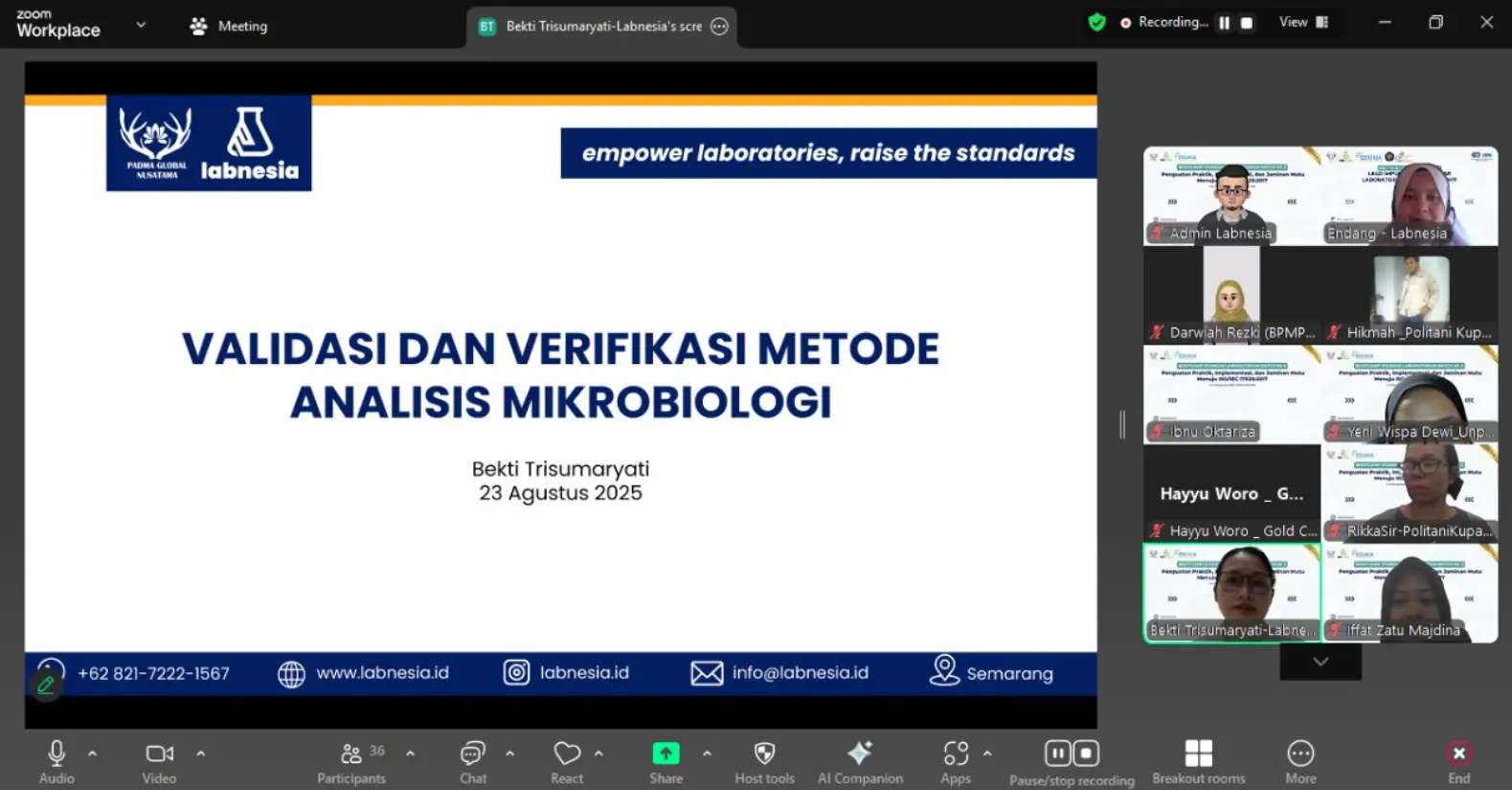 Sukses Bootcamp Batch 2: Pelatihan Validasi & Verifikasi Metode Analisis Mikrobiologi