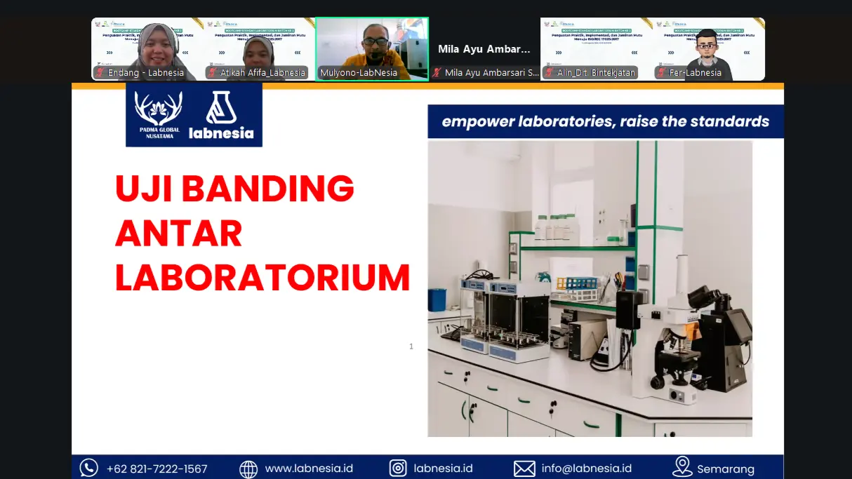Bootcamp Standar Laboratorium Batch 2 Seri 5: Pengelolaan Uji Profisiensi Antar Lab