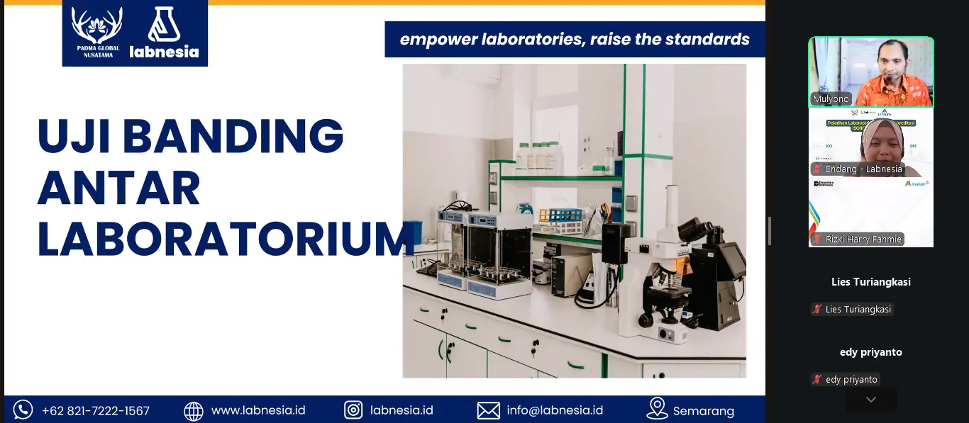PT Indonesia Asahan Aluminium Tingkatkan Kompetensi Laboratorium melalui Pelatihan Strategi Pengelolaan Uji Banding/Profisiensi Antar Laboratorium bersama Labnesia