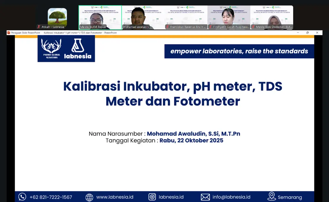 Pelatihan Kalibrasi Peralatan Sanitarian Kit bersama Lab Kesehatan Masyarakat Papua: Wujud Peningkatan Kompetensi SDM Laboratorium
