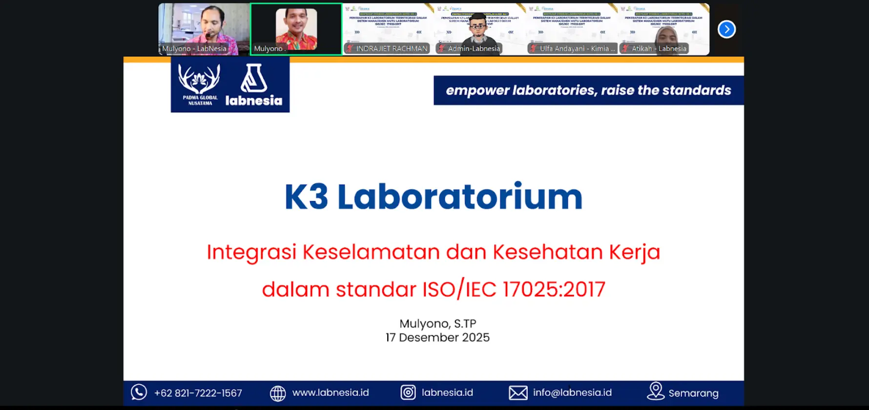 Bootcamp Batch 4 Membahas K3 Laboratorium Sebagai Penutup di Tahun 2025