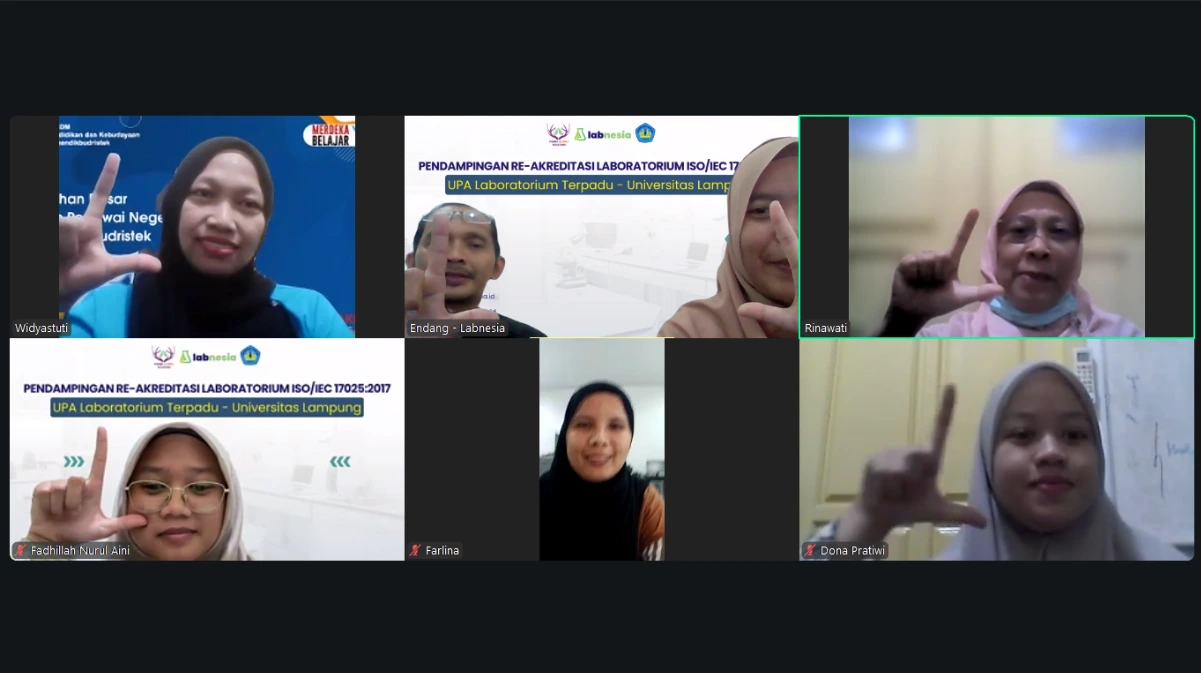 Pendampingan Re-Akreditasi Laboratorium ISO/IEC 17025:2017 UNILA Bersama Labnesia