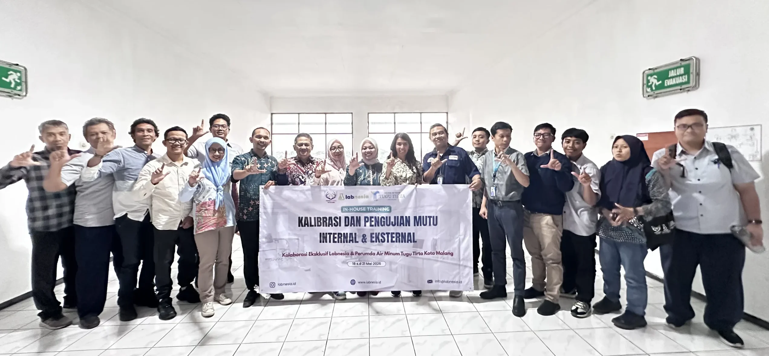In House Training Kalibrasi dan Pengujian Mutu Internal & Eksternal Perumda Air Minum Tugu Tirta Kota Malang